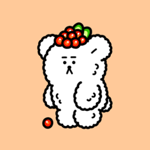 #020 salmon roe sushi bear