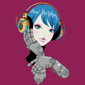 Robot hands girl #01