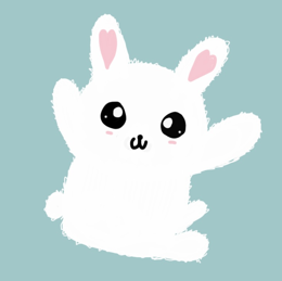 Kawaii Smiling rabbit