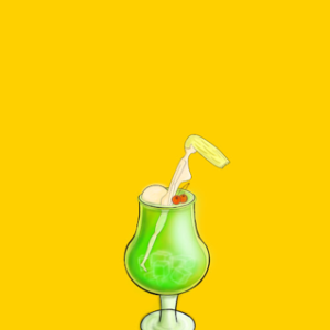 melon soda girl_yellow