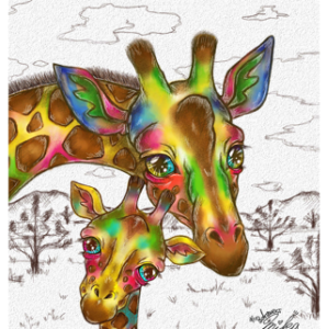 Maternal affection ～ Giraffe ～