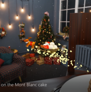 Santa appeared on the Mont Blanc cake!