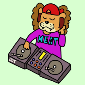 DJ Animals #005 DJ Lion – DJ Animals Collection