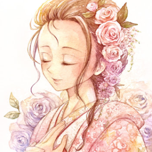 Kimono girl#06 ROSE