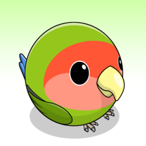 Eggbird #033 Rosy-faced Lovebird – Eggbird garden