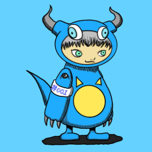 Monster Costume #001 Blue Horn